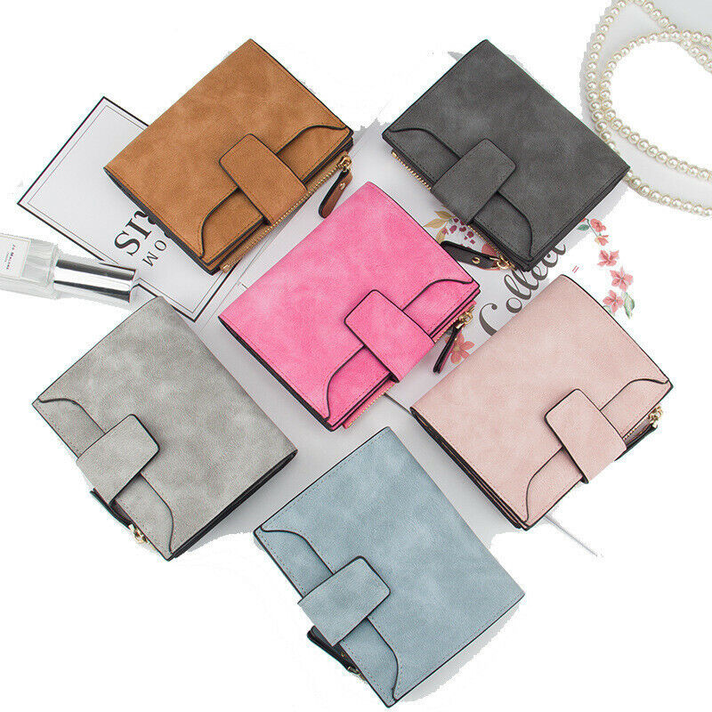 Female Coin Purse Card Clamps Cash Clip Women Wallet Billfold Lady Pouch Handbag
