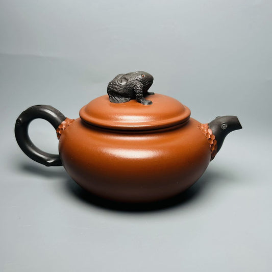 Vintage Chinese Yixing Purple Clay Teapot Zisha Ceremony Ceramic Toad Teaware