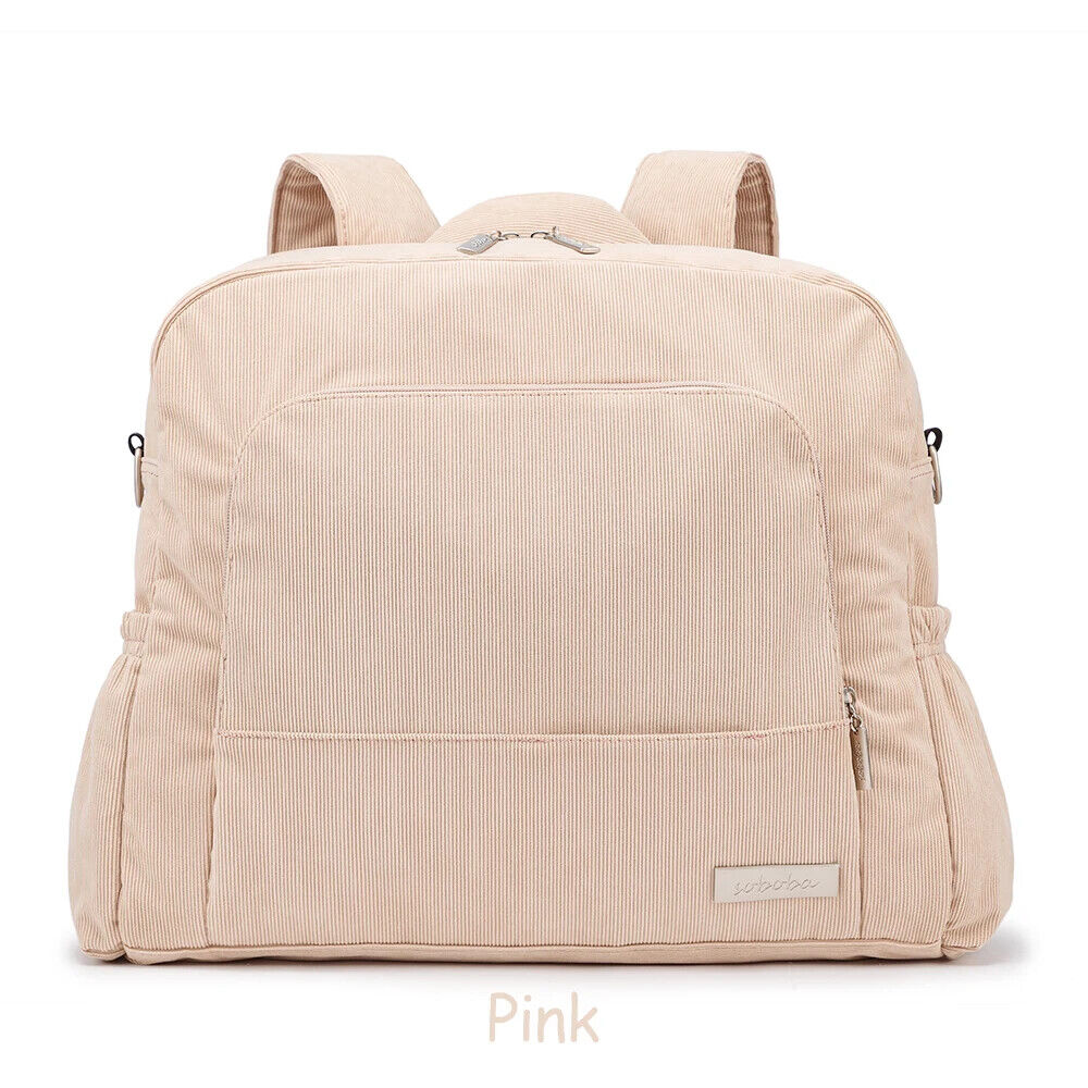 Corduroy Diaper Backpack Mom Nappy Changing Bag Baby Care Winter New Diaper Bags