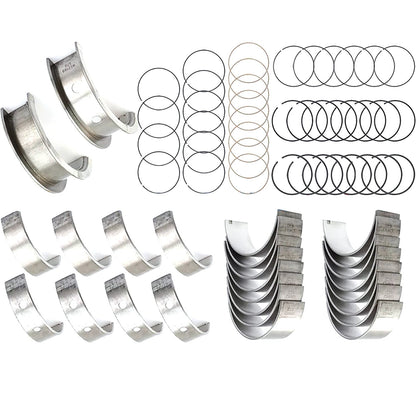 Durable Main & Rod Bearings w/ Piston Rings 99-16 for CHEVY for GM LS Gen III IV