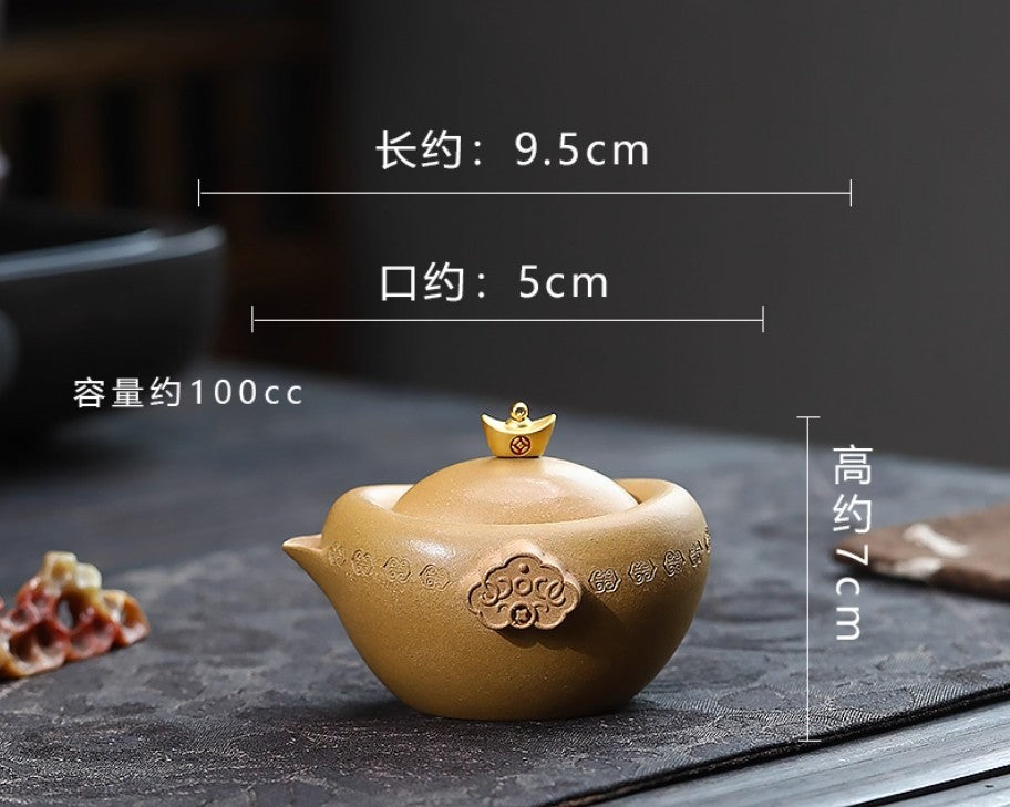 100cc chinese Yixing Handmade Zisha GaiWan Duan Clay tea cup Gongfu tureen