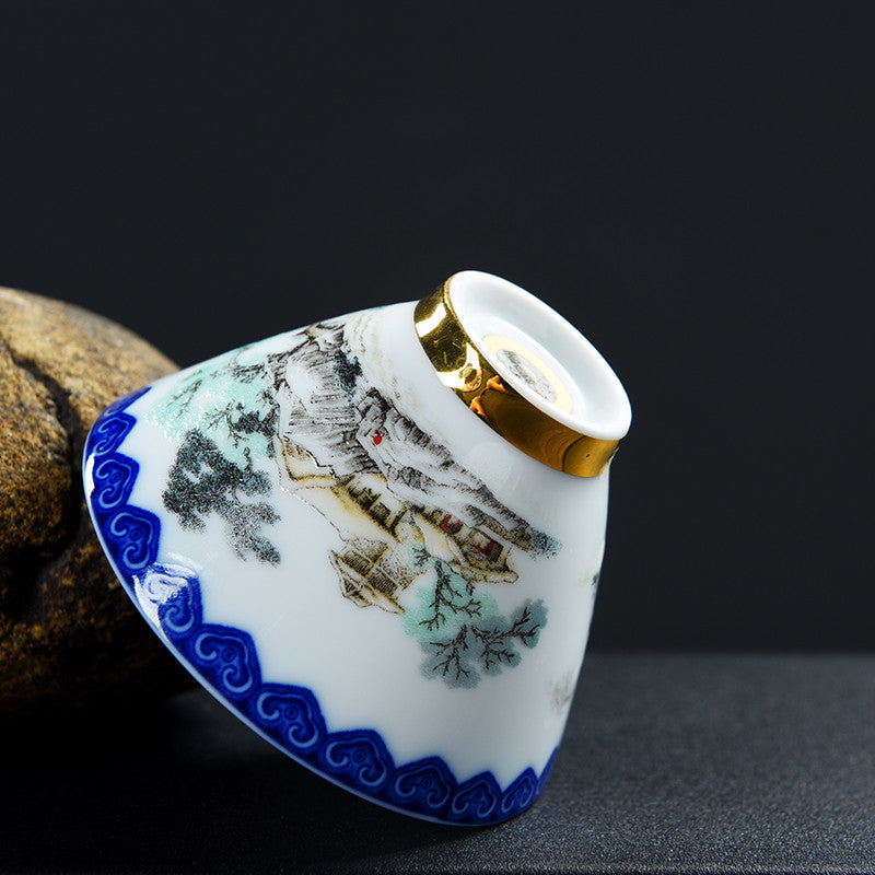 Chinese Kungfu Tea Set Porcelain Cup Of Tea China Tea Cup Jingdezhen Tea Cups
