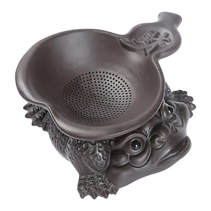 Purple Sand Golden Toad Tea Pet Tea Strainer Tea Filter Home Creative Tea Set