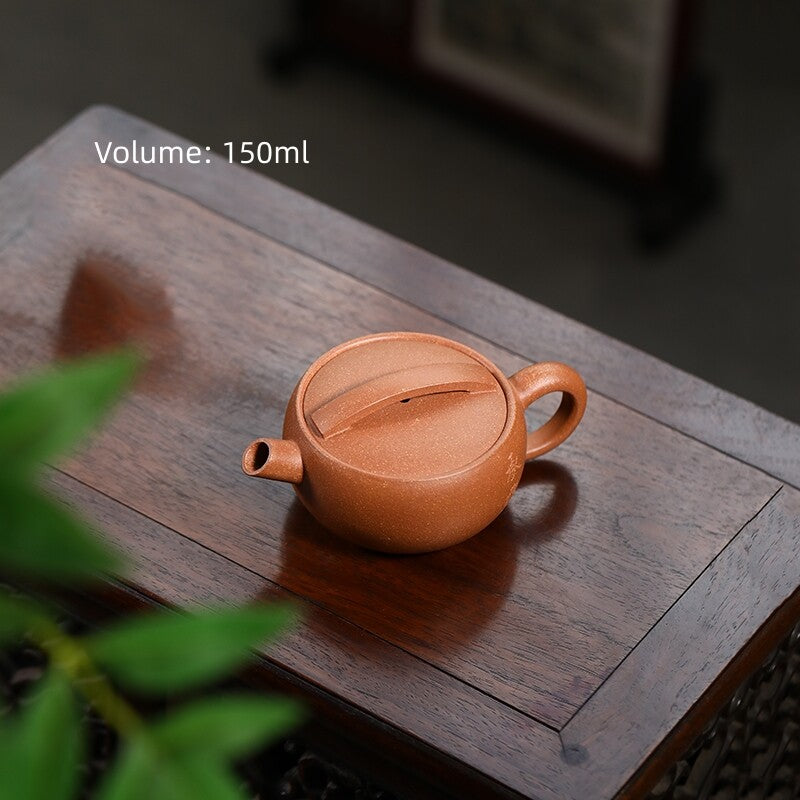 Full Handmade Tea Pot Hand Carved Real Yixing Zisha Clay Master Pot Big Mouth