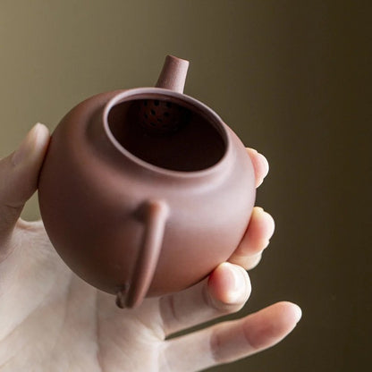 150ml Purple Clay Handmade Teapot Tea Maker Kettle with Ball Hole Kungfu Teaware