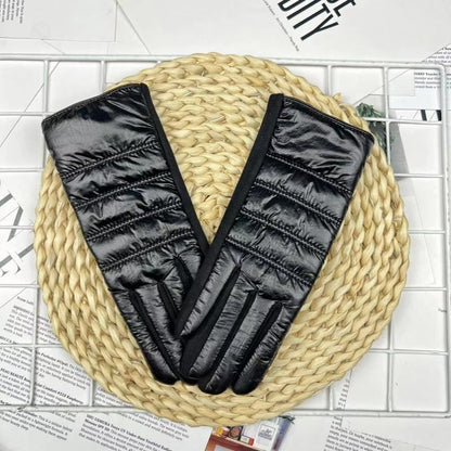 Women Winter Gloves Fleece Cloth Suede Waterproof Keep Warm Touch Screen Mittens