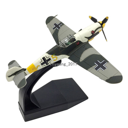 1:72 WWII Bf-109-4 Fighter Airplane Model Diecast Military Plane Model Aircraft