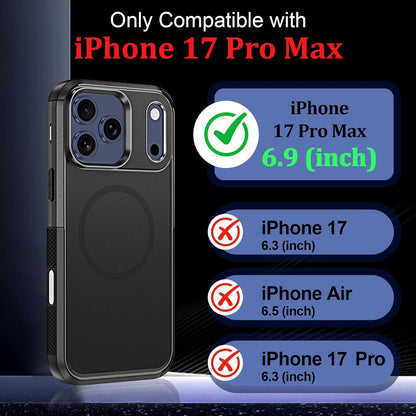 for Iphone 17 Pro Max Case Magnetic,360°Magnetic Ring Holder Rotation Stand[Mili