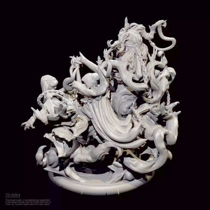 1/24 resin figure model Fantasy Soul Queen 3D Printing unassembled unpainted