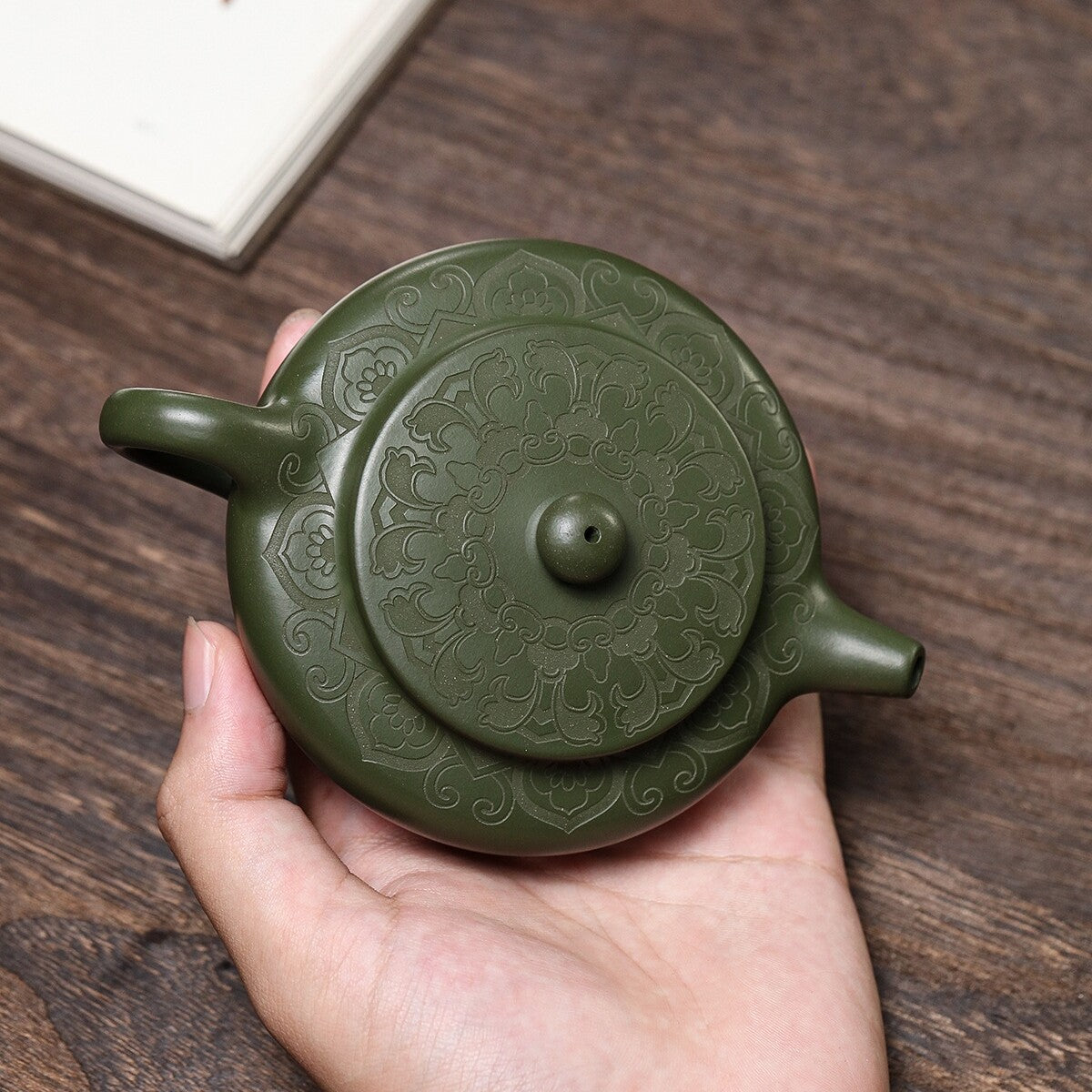 5.6" Chinese Yixing Zisha Pottery Purple Clay 170cc Handmade Puer Kung Fu Teapot