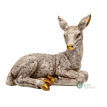 Polyresin Deer Statue Animal Idol Figurine Gifts for Home Decor