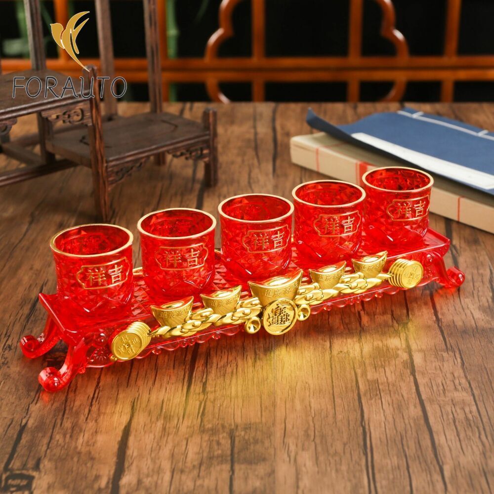 5-Piece/Set Supply Cup Buddhist Holy Water Cup Buddha Plastic Water Cup -