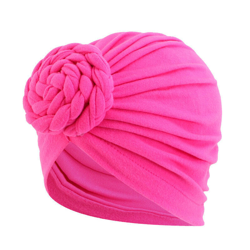 Turban Hat Twist Braid Turban Hat Pan Flower Turban Hat Baotou Hat Ethnic Hat