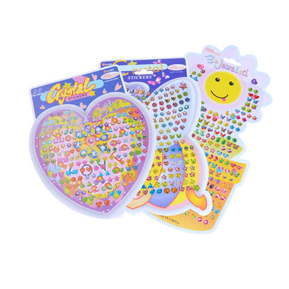 Kid Crystal Stick Earring Sticker Toy Body Bag Party Jewellery Christmas Gift;