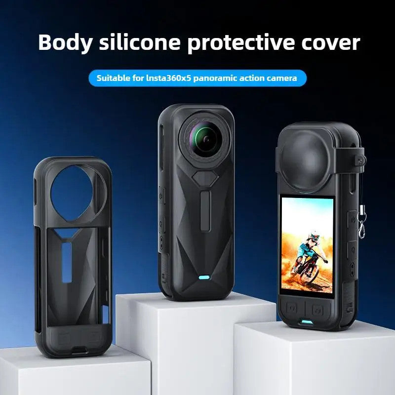 Camera Silicone Lens Cap Body Drop Protection Dust Cover for Insta360 X5