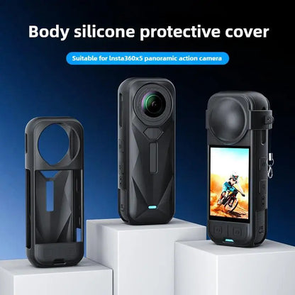 Camera Silicone Lens Cap Body Drop Protection Dust Cover for Insta360 X5