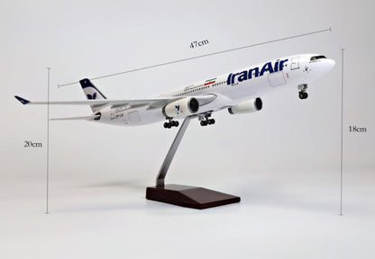 1:135 47CM IRAN AIR AIRBUS A330 Airplane Landing Gears Resin Aircraft Model
