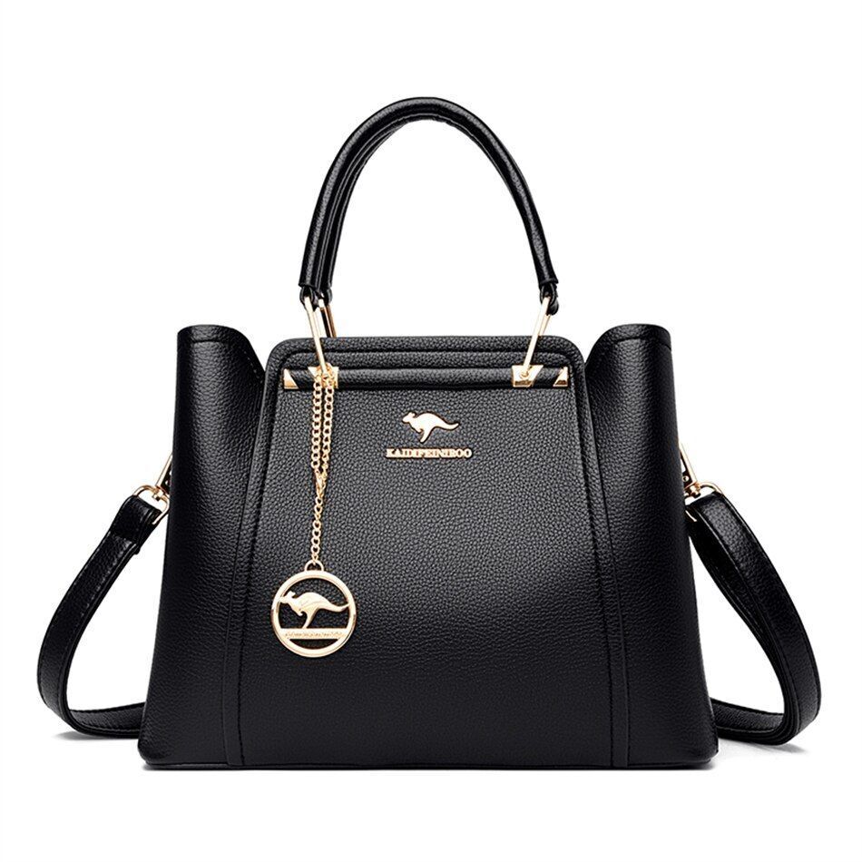 Women Bag High Quality Genuine Leather Handbag Purse Vintage Shoulder Messenger