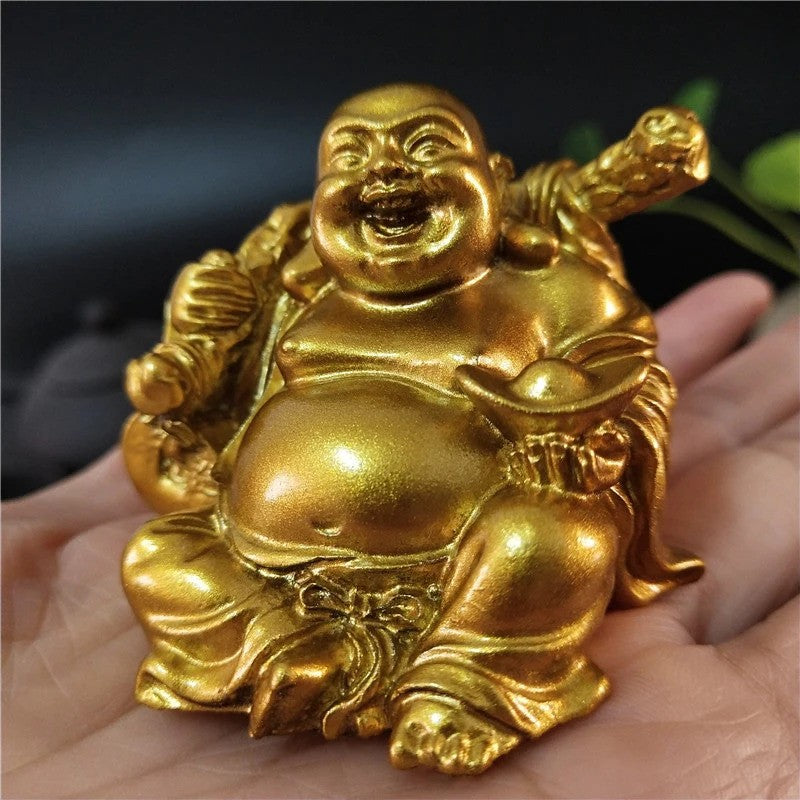 Laughing Buddha Statue Chinese Feng Shui Luck Money Maitreya Buddha Sculpture