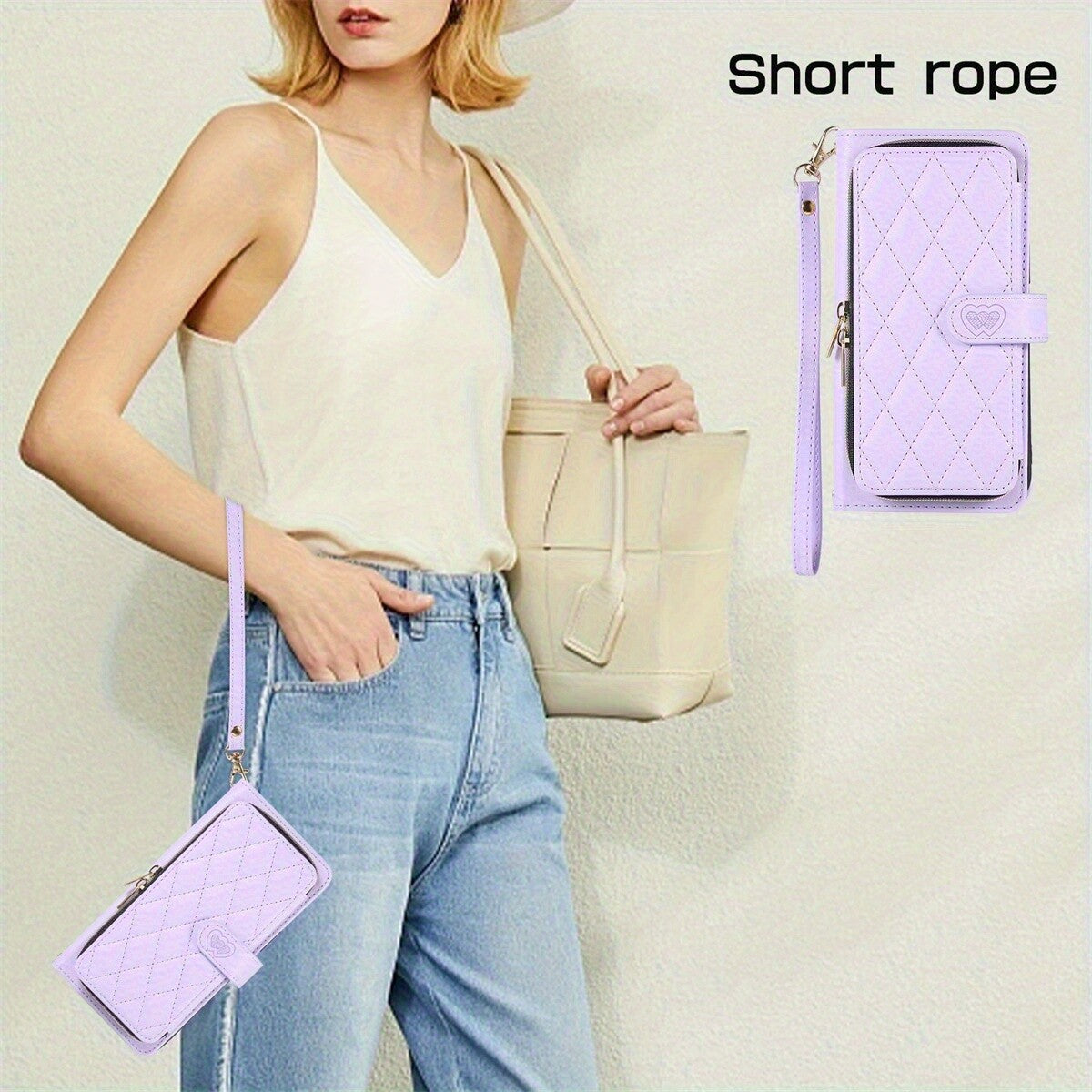 PU Leather Plaid Purses Flip Wallet Case for iphone 11 12 13 14 15 16 Pro Max