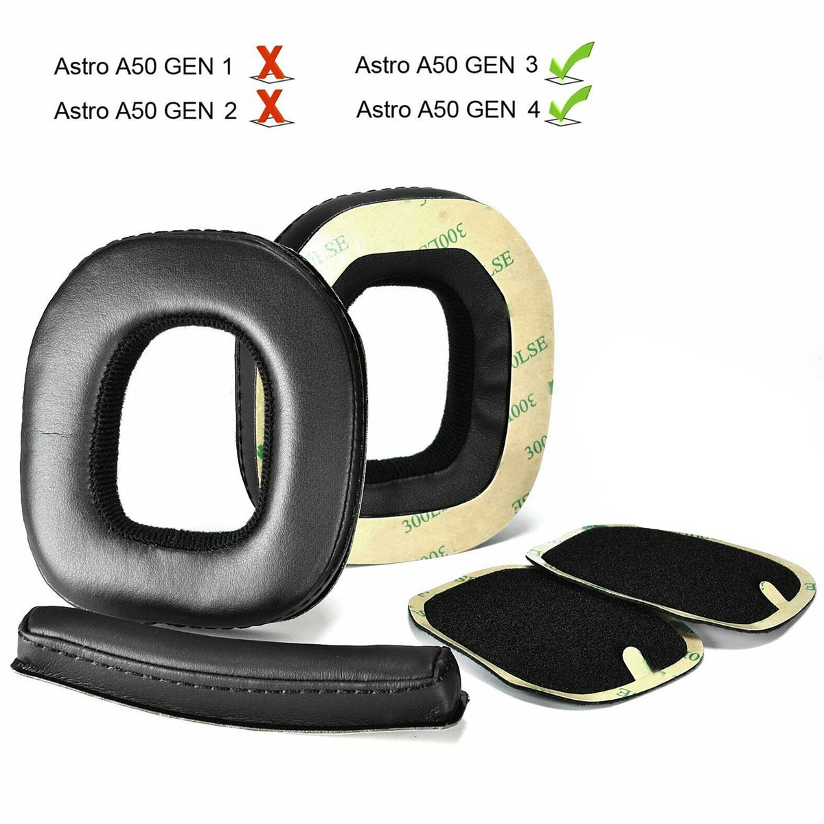 Foam Ear Pads/Headband Optional For ASTRO A50 Gen3 Gen4 Wireless Headphones