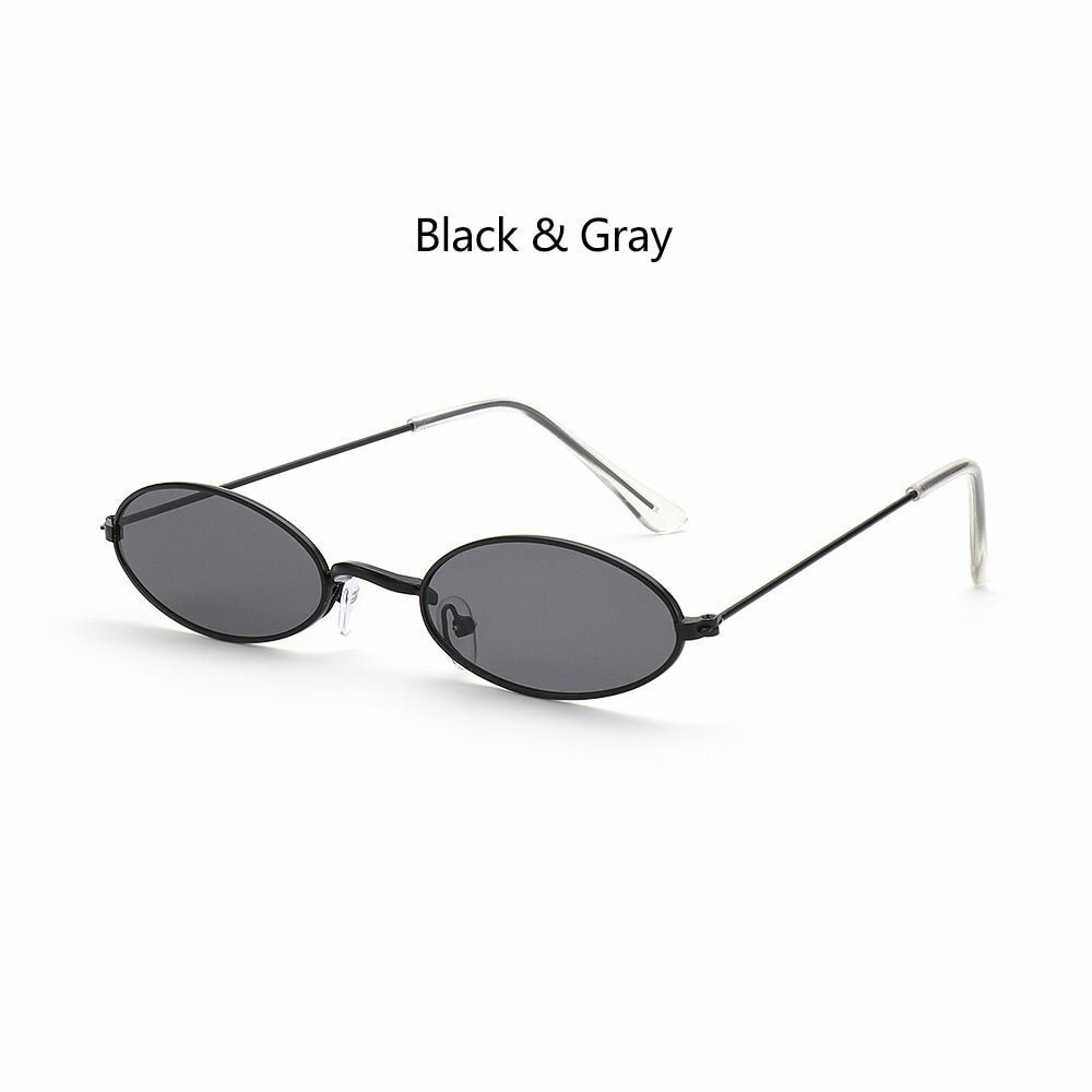 Oval Sunglasses 1pc Design Retro Small Vintage Shades Anti-blue Light Eyeglasses