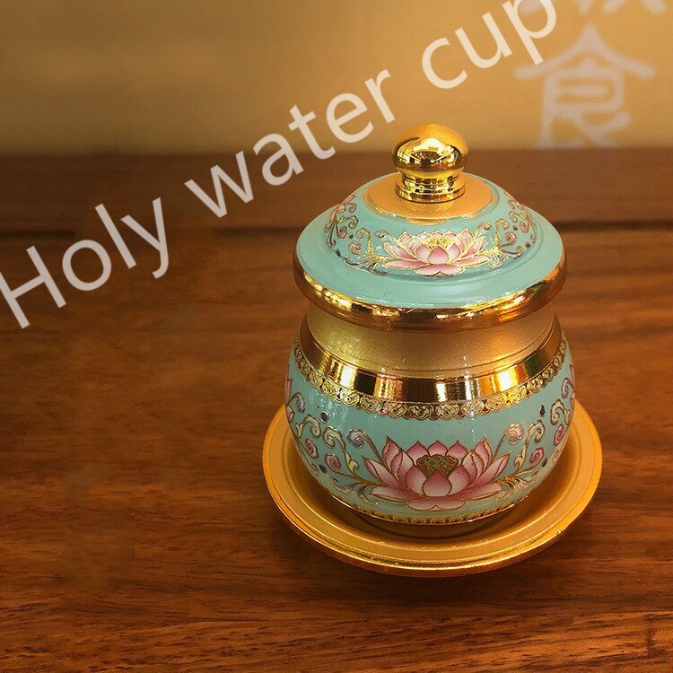 Holy Water Cup Buddhist Temple Buddha Tribute Cup Household Buddha Cup Decor