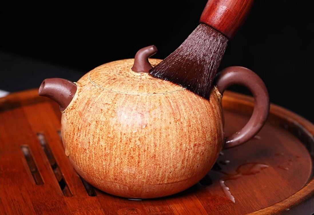 260cc chinese Yixing Handmade Zisha teapot Duan Clay Apple Gongfu Hu Tea Pot