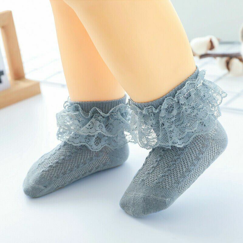 Socks Baby Lace Ruffle Cotton Girls Cute Toddler Princess Style Kid Accessories