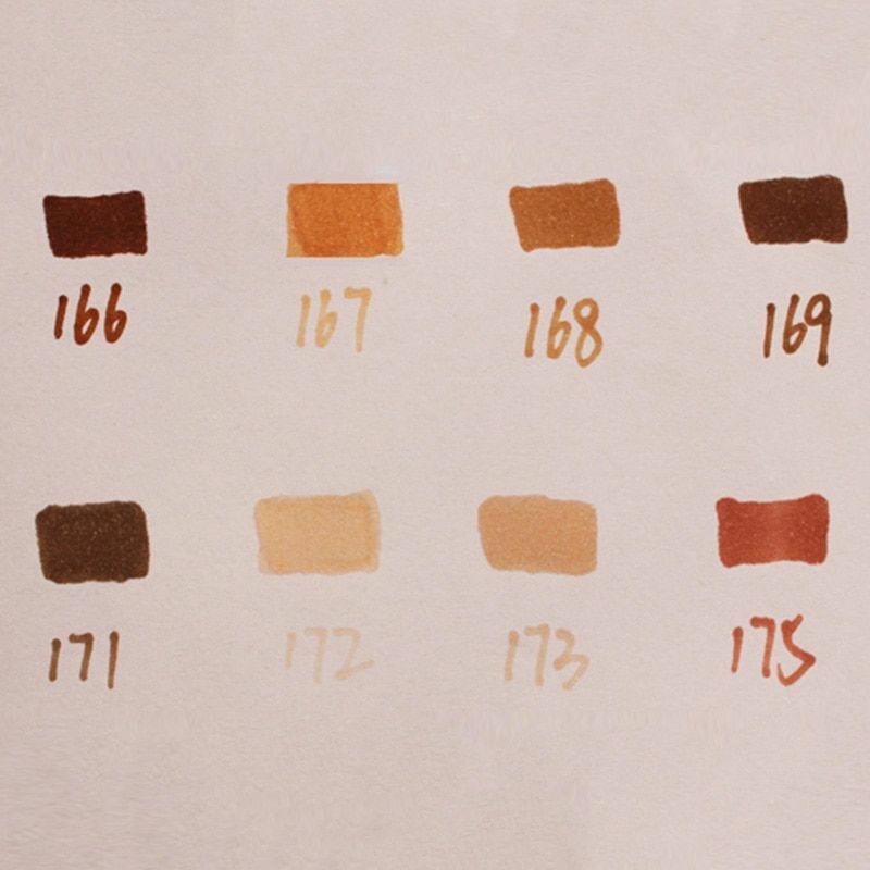 Finecolour Markers Brown Blue Color Double-Ended Art Sketch Drawing Marker Pen