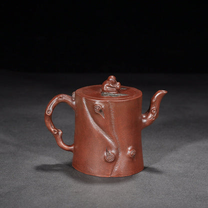 Chinese Yixing Zisha Clay Handmade Exquisite Teapot （竹韵 底款：沈孝陆）