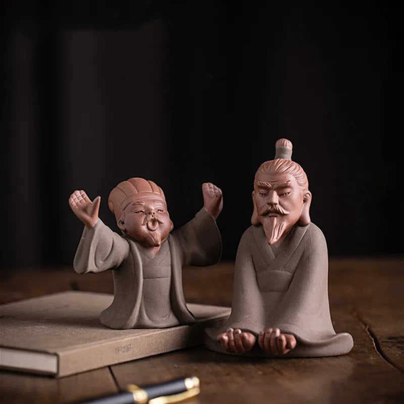 Chinese Purple Clay Tea Pet Handmade Sculpture Crafts Statue Accessories Teaware
