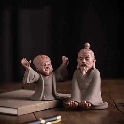 Chinese Purple Clay Tea Pet Handmade Sculpture Crafts Statue Accessories Teaware