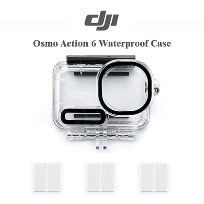 DJI Osmo Action 6 Waterproof Case – 60m Depth + 6 Anti-Fog Foams