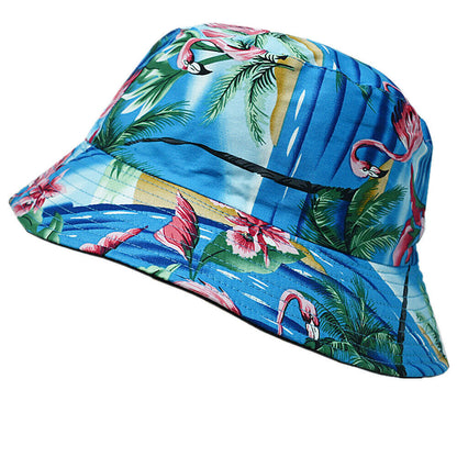 Unisex 100% Cotton Bucket Hat Boonie Hunting Fishing Outdoor Reversible Cap