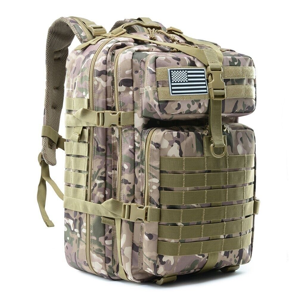 Military Bag Men Tactical Army Bug Out Bag Waterproof Camping Hunting Backpack