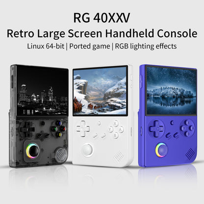 Anbernic RG40XXV Retro Handheld Game Console Indigo/Blue with 64GB-128GB SD card