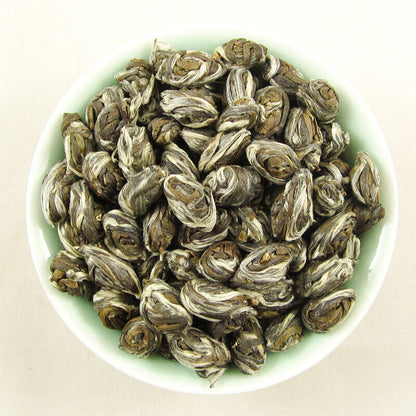 Phoenix Eye Tea,Fujian Mo Li Feng Yan tea Handmade Pearl Jasmine Green tea