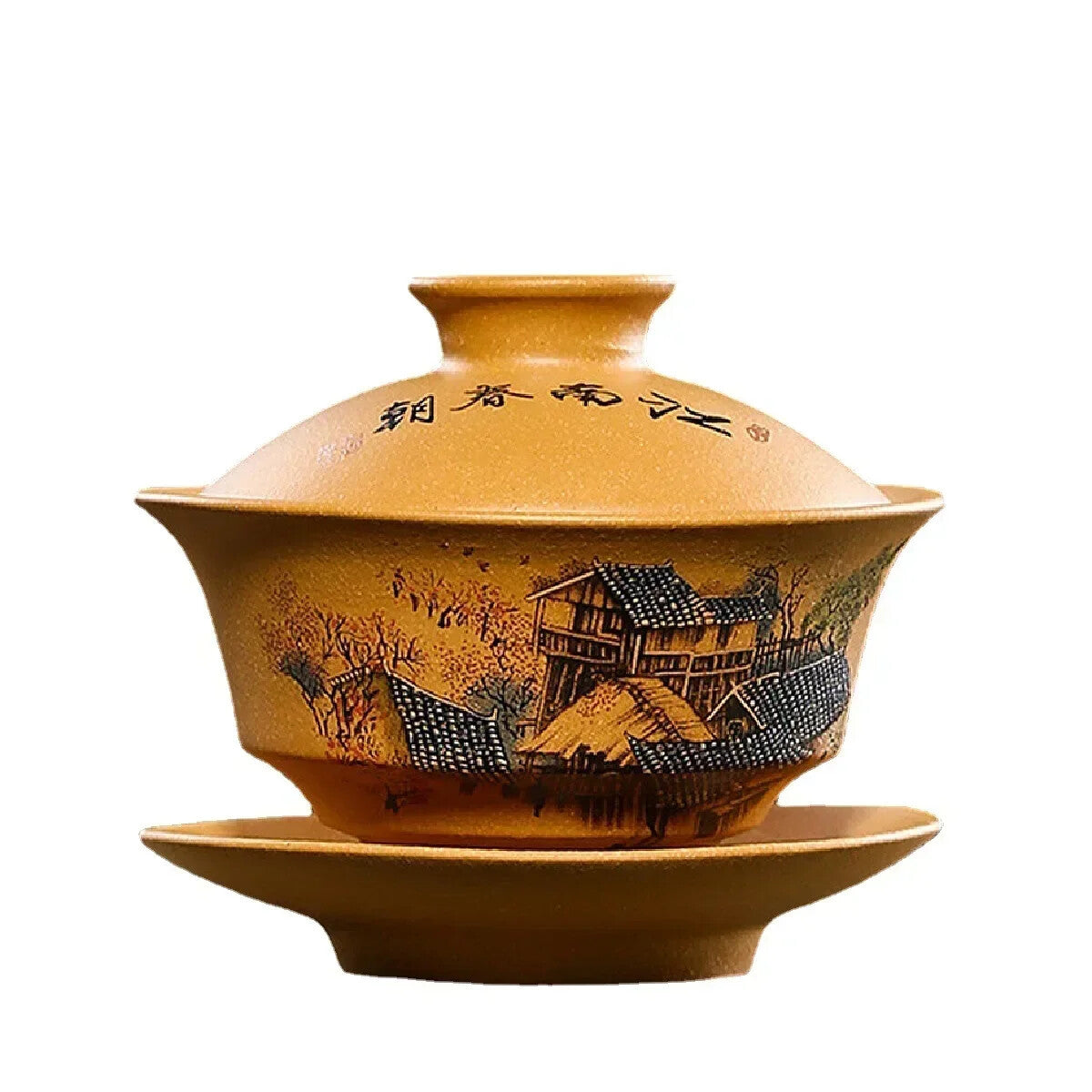 Yixing Hand-painted Pocaro Cup Jiangnan Tea Set Handmade Landscape