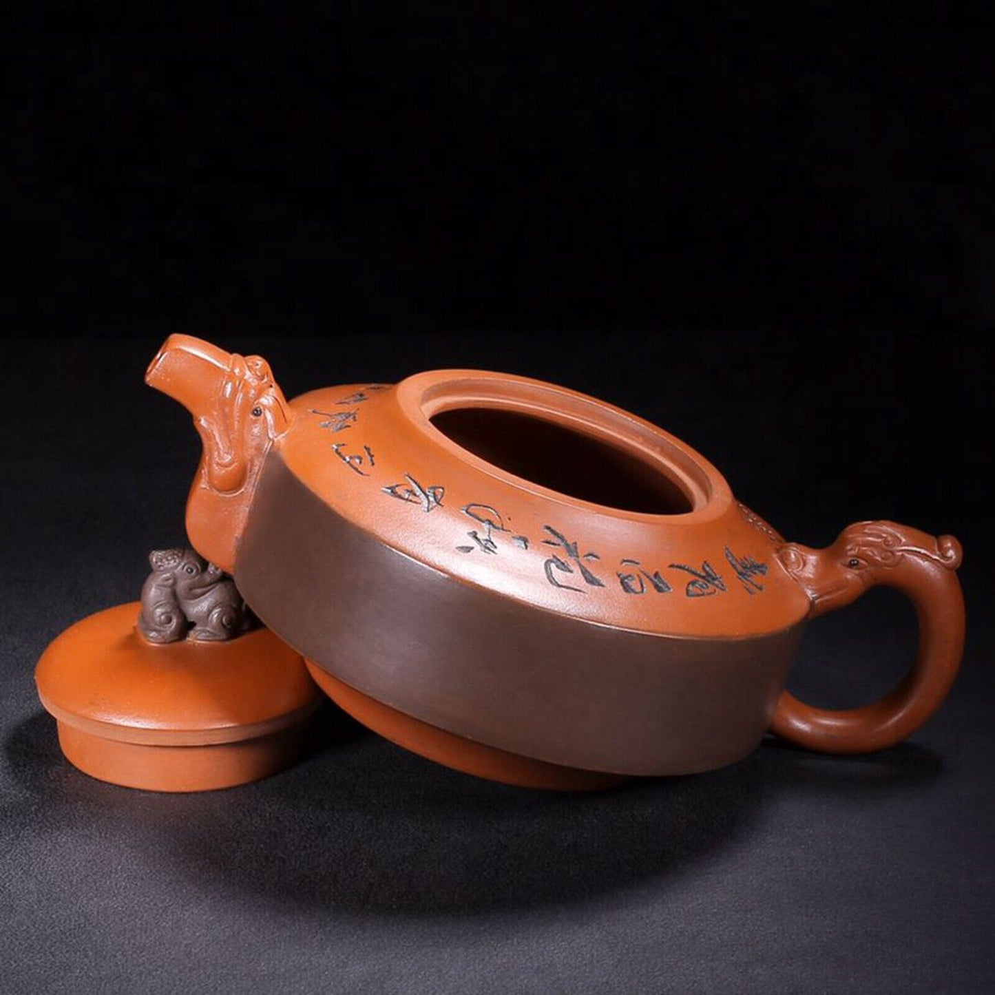 Vintage China Yixing Purple Clay Teapot Zisha Ceremony Exquisite Office Teaware
