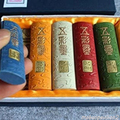 1 Set Huangshan Songyan Color Ink Drawing Ink Block Calligraphy Ink Stick