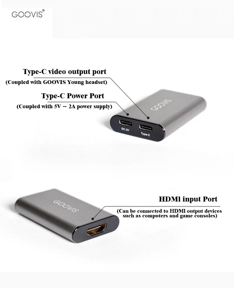 GOOVIS HDMI to Type-C Adapter for Air 2/2S/3/3S