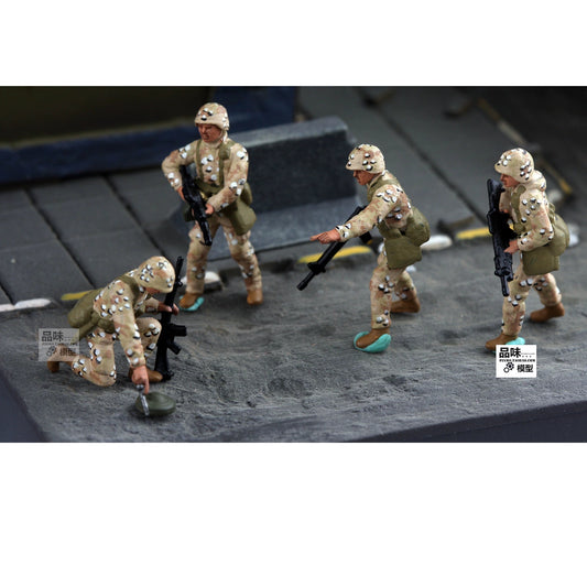1/72 US Marine Corps 1st Division 4-Persons Mine Clearance Team Finished Model