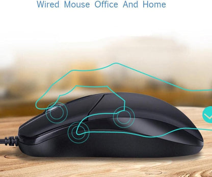 USB 2.0 Optical Wired Scroll Wheel Mouse PC Laptop Notebook Desktop Black Lot