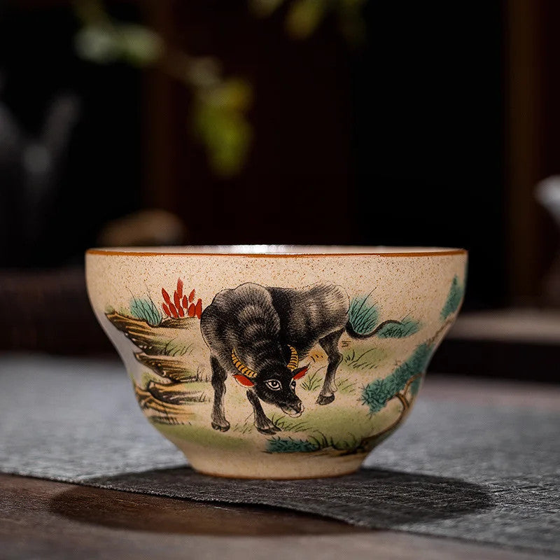 Chinese Zodiac Porcelain Teaware Tea Ceremony Teacup Kungfu Tea-tasting Cup
