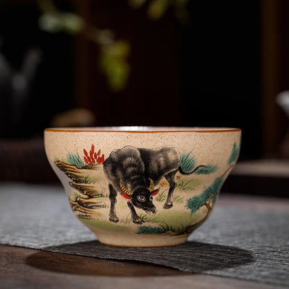 Chinese Zodiac Porcelain Teaware Tea Ceremony Teacup Kungfu Tea-tasting Cup