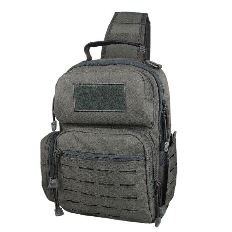 Mens Backpack Tactical Sling Shoulder Bag Molle Travel Chest Pack Outdoor Hiking