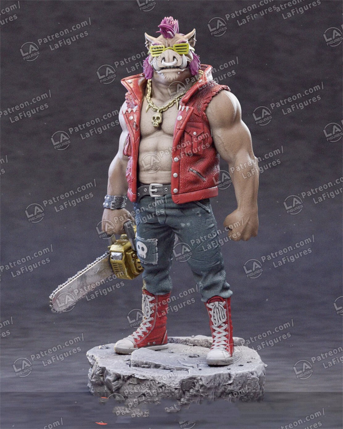 1/24 resin figure model Anime character Pighead Man Unassembled unpainted