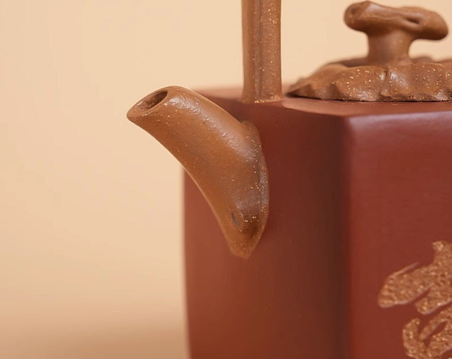 130cc chinese Yixing Handmade Zisha teapot Duan Clay JianXi Gongfu Tea Pot