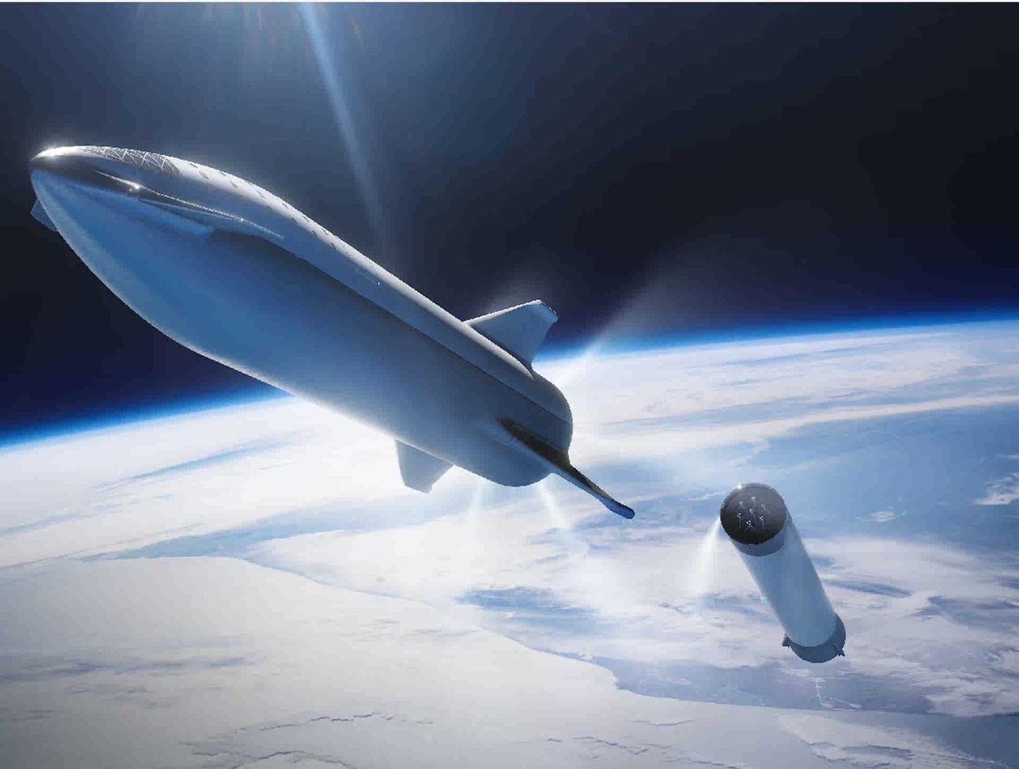 1/144 Scale Spacex Starship Painted Model 3D Print